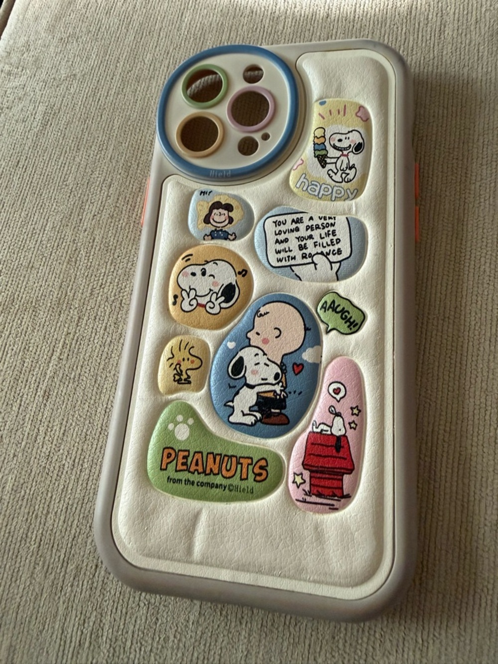 Peanuts Themed White Phone Case Cover for Cell Phones